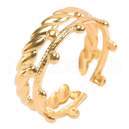 Fashionable Stainless Steel Open Cuff Rings for Men and Women ZF9494-2-1