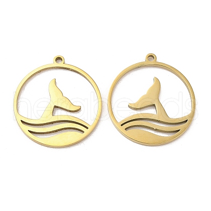 Ion Plating(IP) 304 Stainless Steel Pendants STAS-K020-18G-1