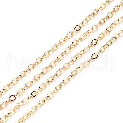 Brass Cable Chains CHC-T008-06C-KC-1