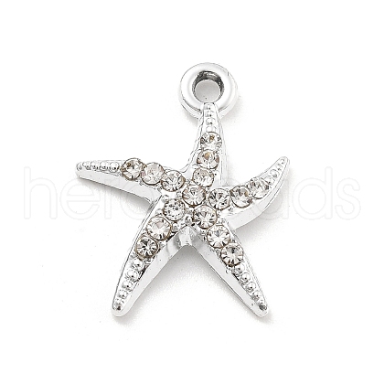 Alloy Rhinestone Pendants FIND-U026-24A-P-1