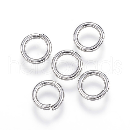Tarnish Resistant 304 Stainless Steel Open Jump Rings X-STAS-E113-12P-1