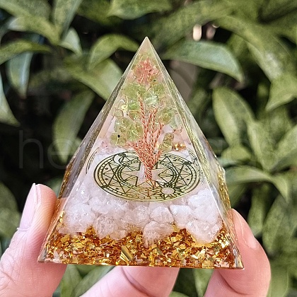 Orgonite Pyramid Resin Energy Generators PW-WG3229D-01-1