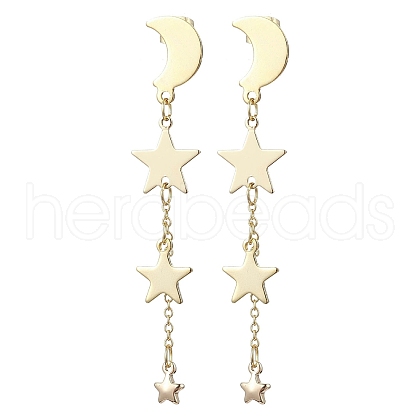 Brass Stud Earrings EJEW-TA00583-1