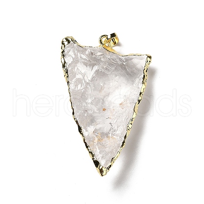Natural Quartz Crystal Pendants G-E581-02LG-1