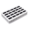 20-Slot Lace Decor Acrylic Ring Organizer Display Stands EDIS-WH0022-13B-1