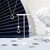 Fingerinspire 60Pcs 5 Colors Brass Linking Rings KK-FG0001-01-5