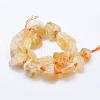 Natural Citrine Beads Strands G-K203-63-2