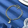 Golden Brass Charm Bracelets BJEW-JB10021-02-2