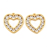 Brass Clear Cubic Zirconia Pendants KK-N254-32G-1