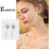 SUPERFINDINGS DIY Blank Dome Dangle Earring Making Kit DIY-FH0005-06-5