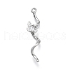 Brass Micro Pave Cubic Zirconia Pendants KK-D312-07P-1