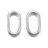 Tarnish Resistant 304 Stainless Steel Slider Charms X-STAS-F040-14-P-1