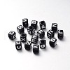 Opaque Acrylic European Large Hole Beads SACR-O002-01-1