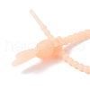 Luminous Silicone Cable Zip Ties AJEW-P104-01B-4