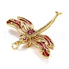 Autumn Theme Brass Micro Pave Cubic Zirconia Pendants ZIRC-L100-001G-3