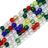 Transparent Gradient Color Glass Beads Strands GLAA-E044-01A-2