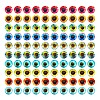   Luminous Eye Printed Glass Cabochons GGLA-PH0001-22A-1