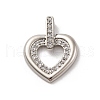 Brass Micro Pave Cubic Zirconia Pendants KK-U033-19P-01-1