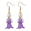 Human Handmade Glass Seed Beads Dangle Earrings EJEW-MZ00446-02-2