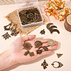 Tibetan Style Alloy Chandelier Components Links and Iron Chandelier Component Links PALLOY-TA0001-56AB-18
