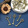 25Pcs 5 Styles Tibetan Style Alloy Pendants TIBEP-YW0001-90-3