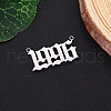 Stainless Steel Birth Year Charms STAS-CJC0003-06P-19-1