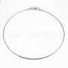 Non-Tarnish 304 Stainless Steel Snake Chain Necklaces NJEW-H450-01P-1