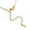 Initial Letter Brass Pendant Necklaces NJEW-A015-21G-O-3