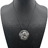 Alloy Pendant Necklace Round Heart Love Flower Fish Pendant Necklace DX5218-9-1