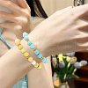 SOFPLATE 500Pcs Rubberized Style Imitated Silicone Acrylic Beads MACR-SP0001-07F-5