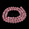 Natural  Rose Quartz Beads Strands G-L104-6mm-01-2