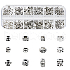 DICOSMETIC 250Pcs 12 Style Tibetan Style Alloy Beads FIND-DC0005-28-1