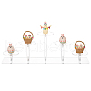 5-Tier Acrylic Action Figures Organizer Display Risers ODIS-WH0002-65-1