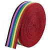 BENECREAT 10 Yards Candy Color Polycotton Ribbon OCOR-BC0006-96A-1