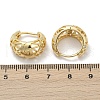 Hollow Triangle Brass Micro Pave Clear Cubic Zirconia Hoop Earring EJEW-M082-12G-3