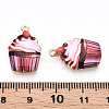 Printed Alloy Pendants ENAM-N056-202C-3