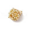 Glass Pearl Pendants PALLOY-MZ00746-01-4
