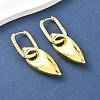 Horse Eye Brass Hoop Earrings for Women EJEW-U057-06D-01G-2