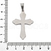 304 Stainless Steel Pendants STAS-G346-50P-3