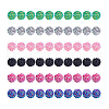 AHADERMAKERS 60pcs 6 colors Resin Rhinestone Beads RESI-GA0001-26-7
