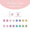  Jewelry 800Pcs 8 Colors Opaque Acrylic Beads MACR-PJ0001-05-4