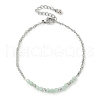7Pcs 7 Colors Natural Gesmstone Beads Link Bracelets BJEW-JB11835-3