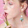  32G 4 Colors Light Gold Plated Alloy Pendants ENAM-NB0001-56-5