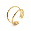304 Stainless Steel Adjustable Open Cuff Rings for Women RJEW-U062-01A-G-4