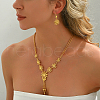 Luxury Zinc Alloy Hollow Flower Tassel Earrings & Necklaces Set for Women VE4616-3
