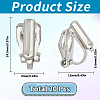 SUNNYCLUE 20Pcs Brass Clip-on Earring Findings KK-SC0004-81P-2