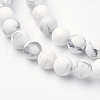 Natural Howlite Bead Strands G-G735-66F-6mm-3