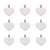 201 Stainless Steel Stamping Blank Tag Pendants STAS-TA0004-03-1