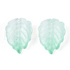 Baking Painted Transparent Glass Petal Beads DGLA-N004-05-2