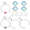 Unicraftale DIY Blank Dome Link Bracelet Making Kit DIY-UN0005-33-1